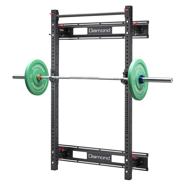 Foldable Power Rack Wall Mounted Diamond