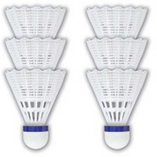 Volani Badminton in Nylon in confezione da 6 Pezzi