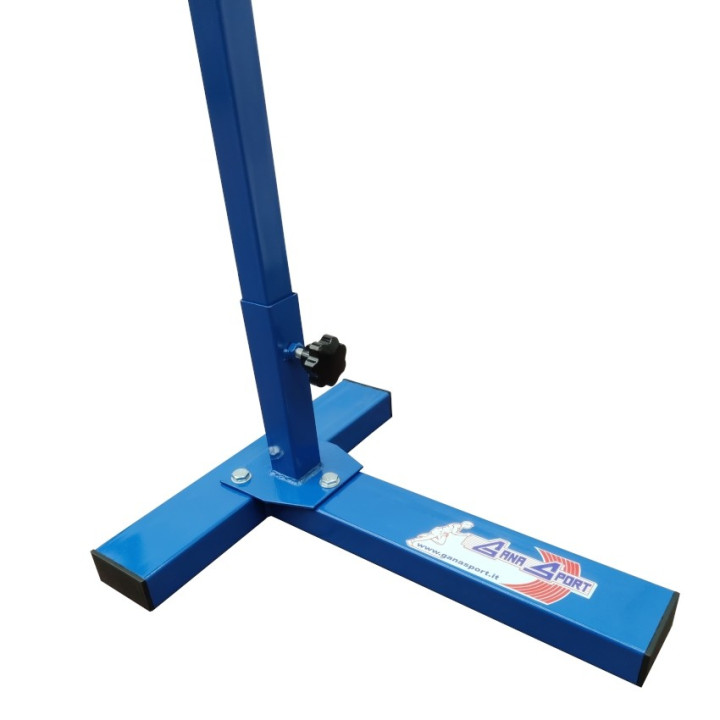 Pair of steel high jump stands, adjustable height 60 - 210 cm