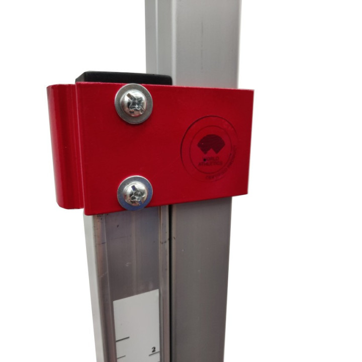 Pair of World Athletics approved aluminum high jump stands