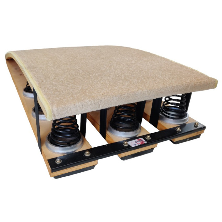 Pedana Elastica Reuther con molle in acciaio e piano in moquette