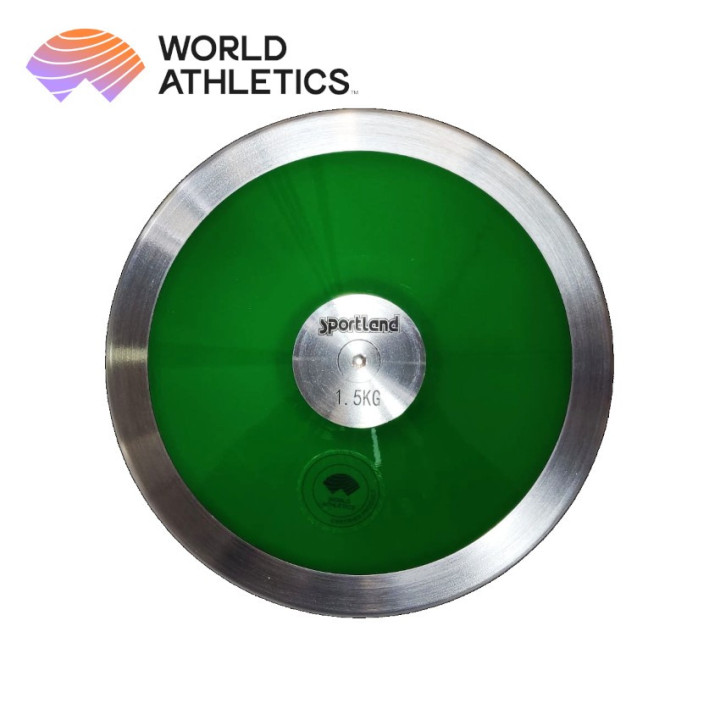 Disco da Lancio Sportland in acciaio Kg 1,5 Omologato World Athletics