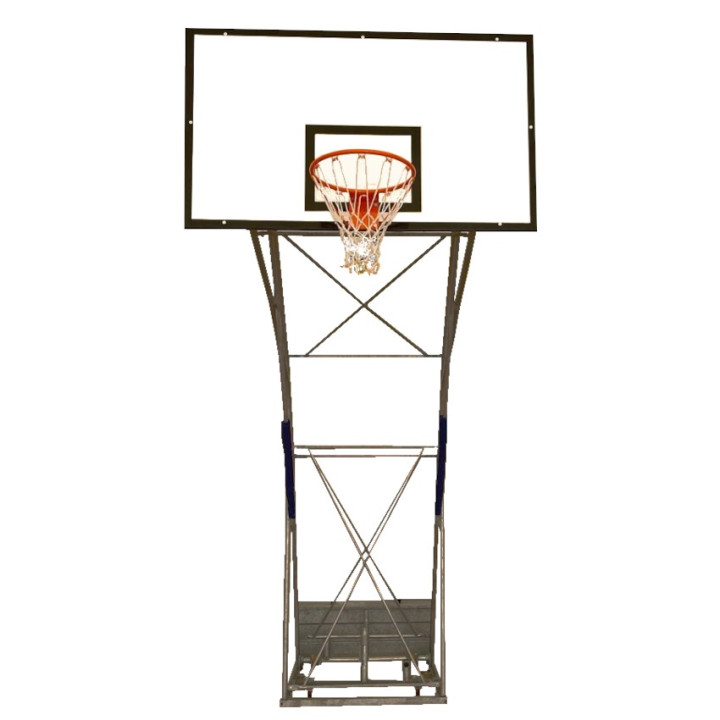Impianto Basket Olimpionico a Traliccio Trasportabile in acciaio Zincato - a norma UNI-EN 1270