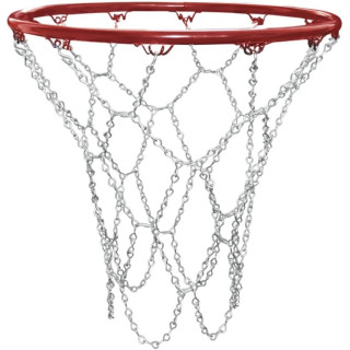 Coppia di retine basket in acciaio cromato per impianti basket outdoor