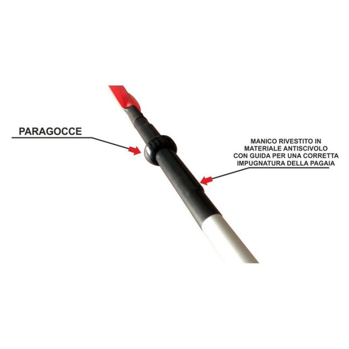 Aluminum paddle for MARE model kayaks