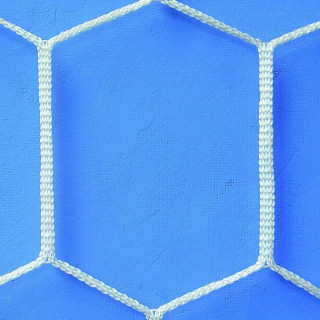 Coppia di reti per porte da calcio maglia esagonale filo 5 mm