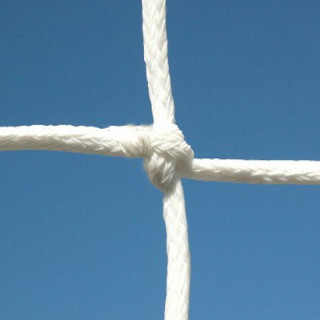 Pair of soccer and handball nets, 3x2 m, knotted square mesh with 2.5 mm thread