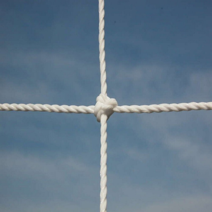 Pair of nets for football goals mt. 5x2 knotted square mesh wire Ø 3.5 mm