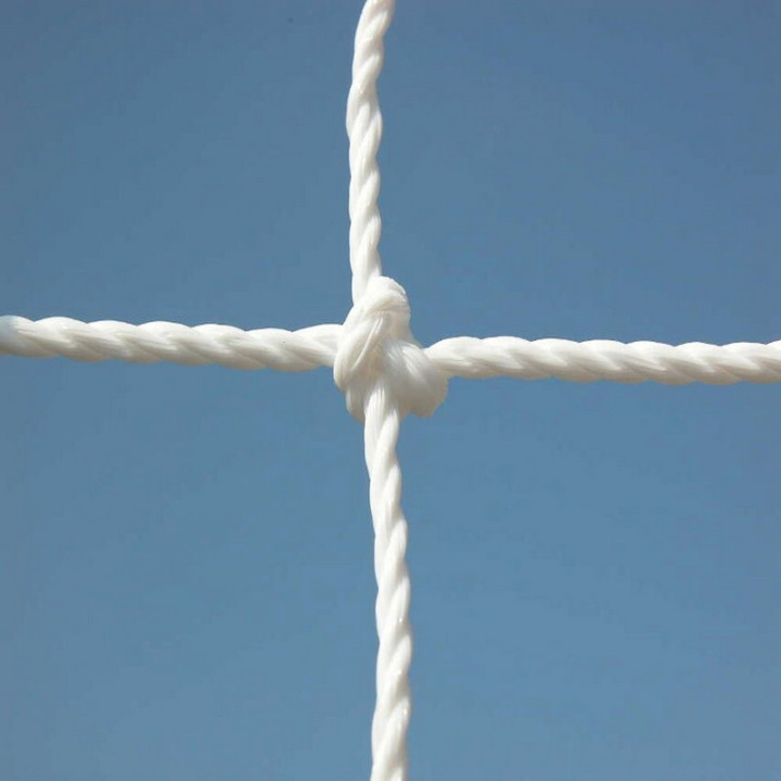 Pair of nets for football goals mt. 6x2 knotted square mesh wire Ø 3.5 mm