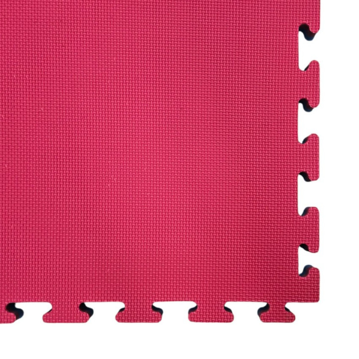 Kit of 12 interlocking tatami mats 100x100x2(h) cm complete with perimeter frame