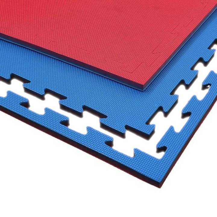 Kit of 25 interlocking tatami mats 100x100x2(h) cm complete with perimeter frame