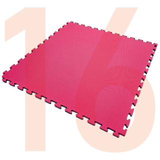 Kit of 16 interlocking tatami mats 100x100x2(h) cm complete with perimeter frame