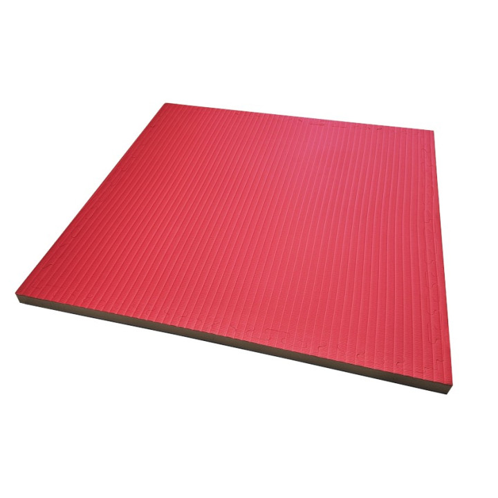 Kit 16 Tatami ad incastro Per Palestra 100 x 100 x 4 cm - Con Cornice Perimetrale - Tappetini Karate