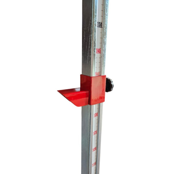 Pair of Galvanized Steel School Training High Jump Stands – Adjustable Height from 55 to 200 cm