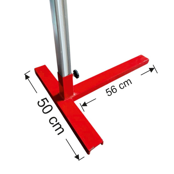 Pair of Galvanized Steel School Training High Jump Stands – Adjustable Height from 55 to 200 cm