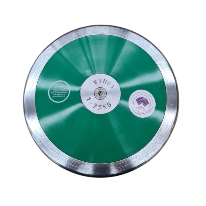 Disco da Lancio in acciaio Vinex Practice 1,750 Kg |Omologato World Athletics