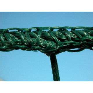 Reinforcement perimeter edging for ball-holding sheets for sports fields