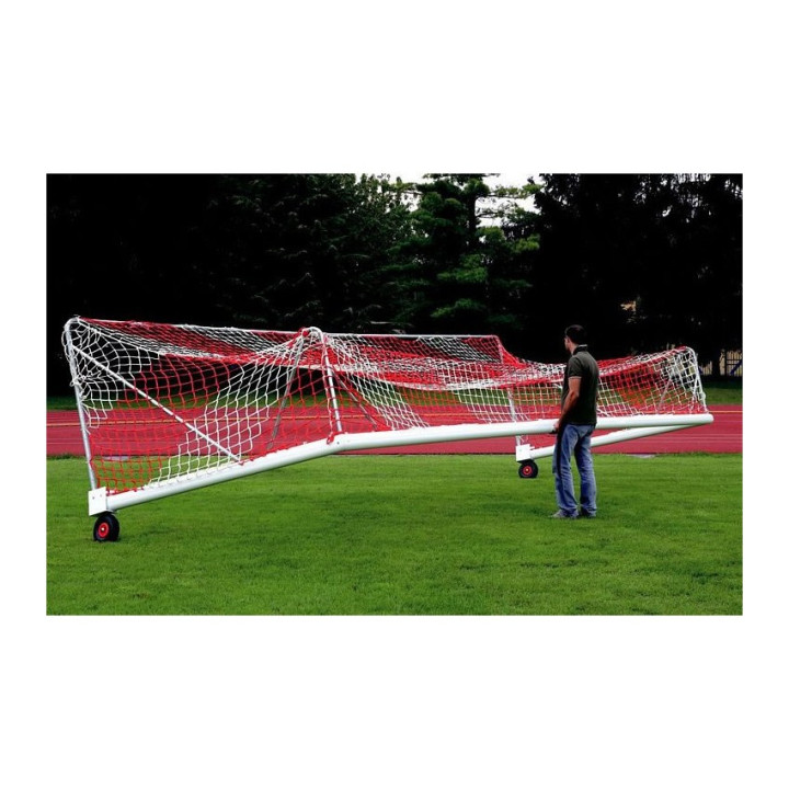 Self-supporting, transportable aluminum football goal