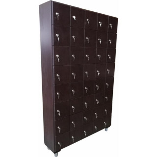 Gym locker with 40 boxes