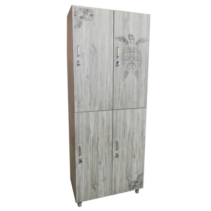 Gym wardrobe with 4 doors