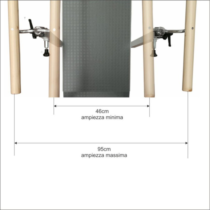 Parallele per Riabilitazione e deambulazione in Acciaio e Legno