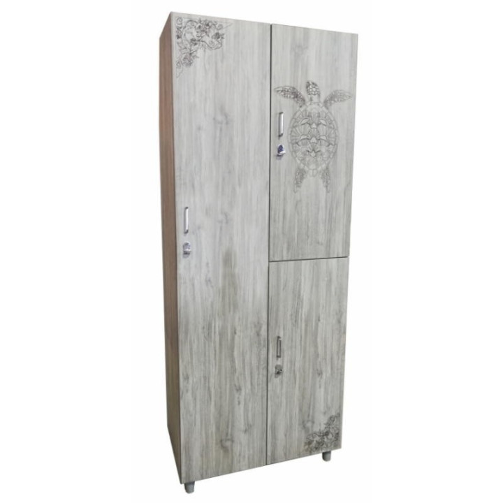 Gym wardrobe with 2 doors (2+1)