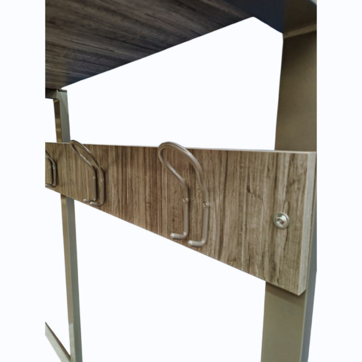 Panca Spogliatoio con schienale e poggia borse modello design