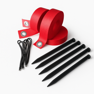 Signage kit for beach volleyball and beach tennis courts