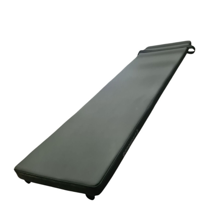 Abdominal bench attachable to the Swedish backrest model with strap