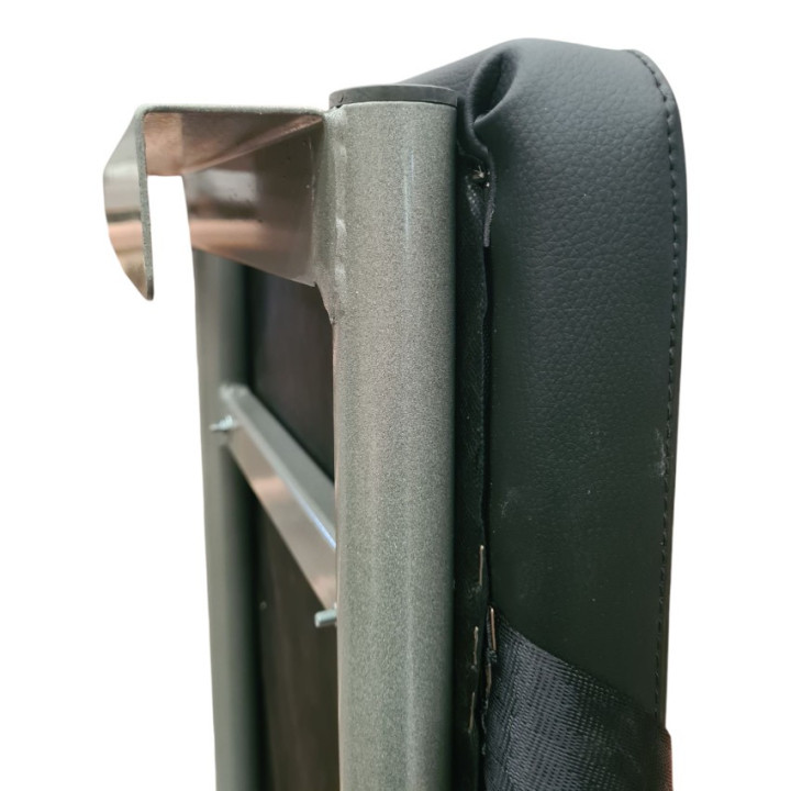 Abdominal bench attachable to the Swedish backrest model with strap