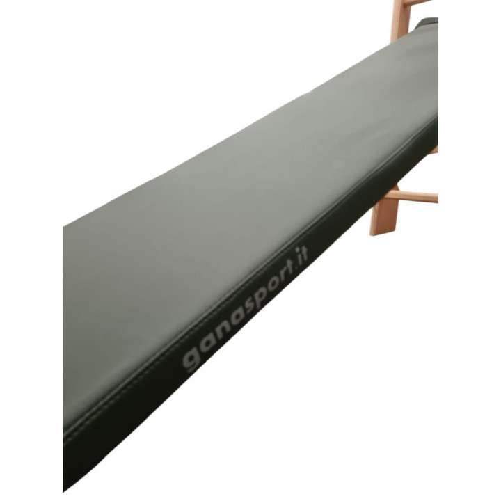 Abdominal bench attachable to the Swedish backrest model with strap