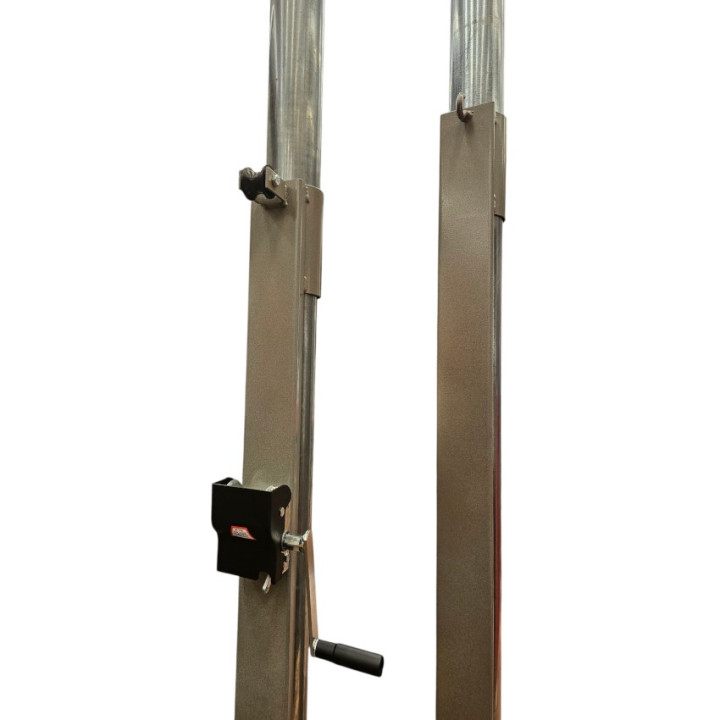 Beach volleyball kit complete with 80 mm posts, net and court lines