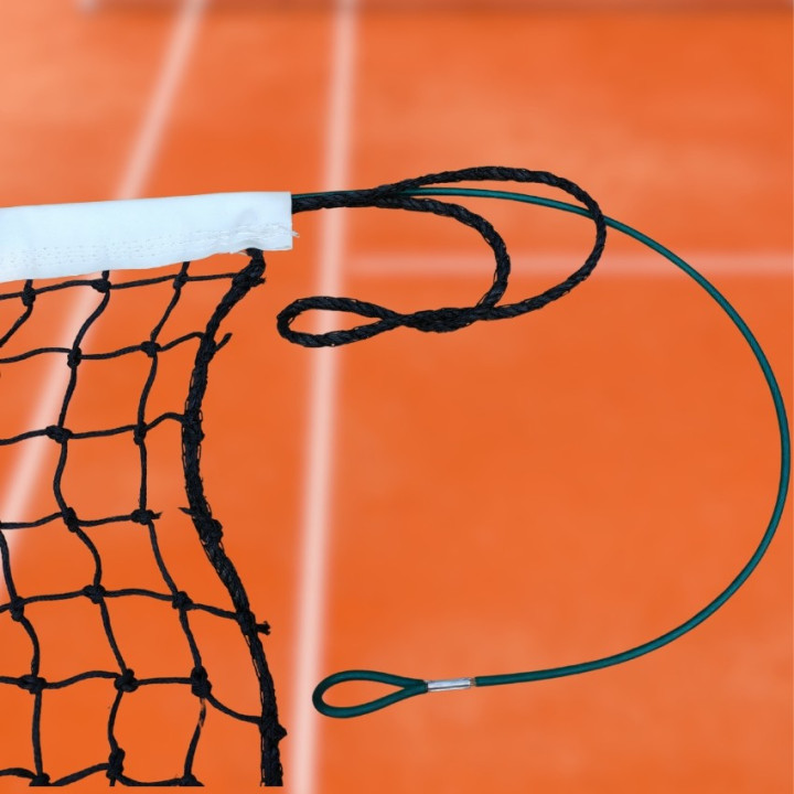 Rete da Tennis regolamentare maglia quadra annodata filo 3,5 mm