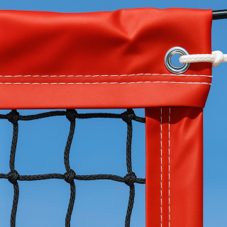 Rete da beach tennis con bordatura perimetrale in pvc