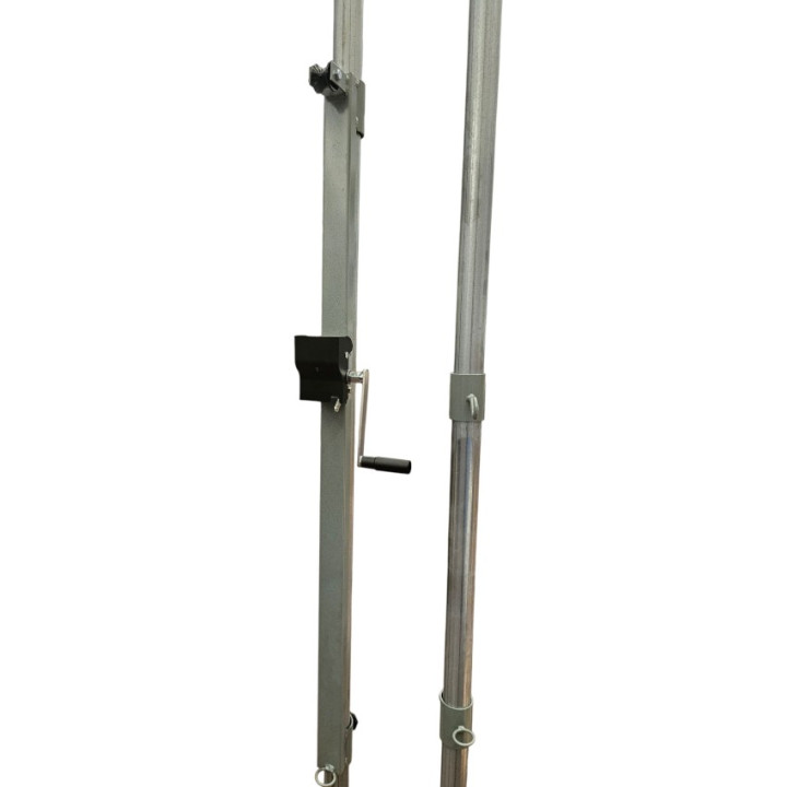 Beach volleyball kit complete with 50 mm posts, net and court lines