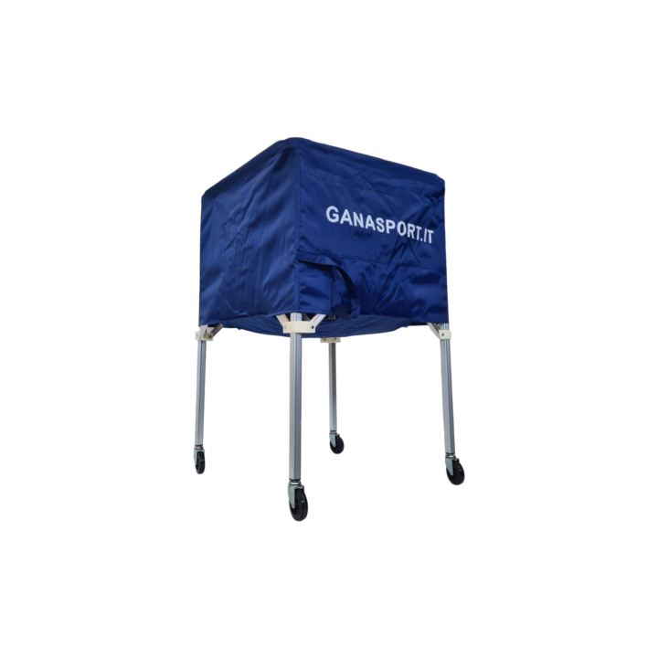 Aluminum pantograph basketball/volleyball ball trolley