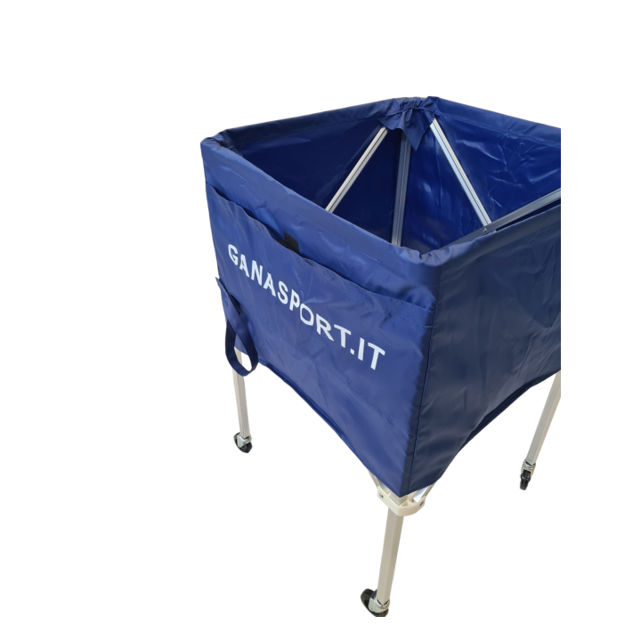 Aluminum pantograph basketball/volleyball ball trolley