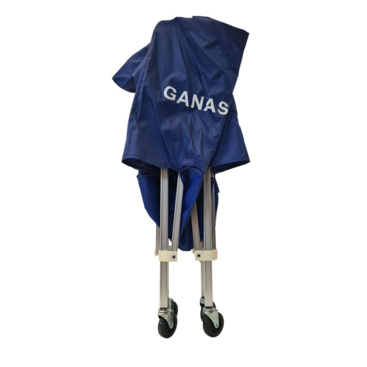 Aluminum pantograph basketball/volleyball ball trolley