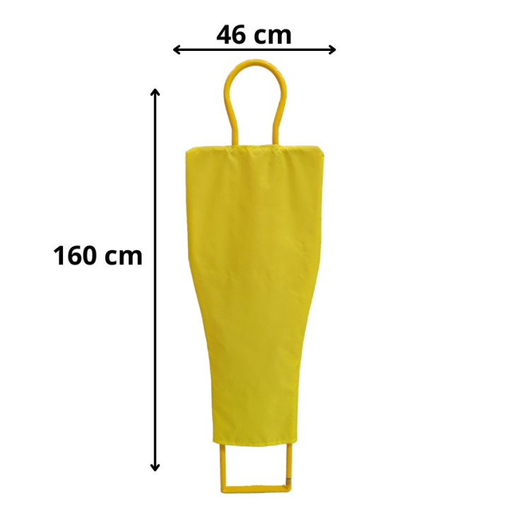 Football barrier trolley with 5 silhouettes 160 cm high | GanaSport