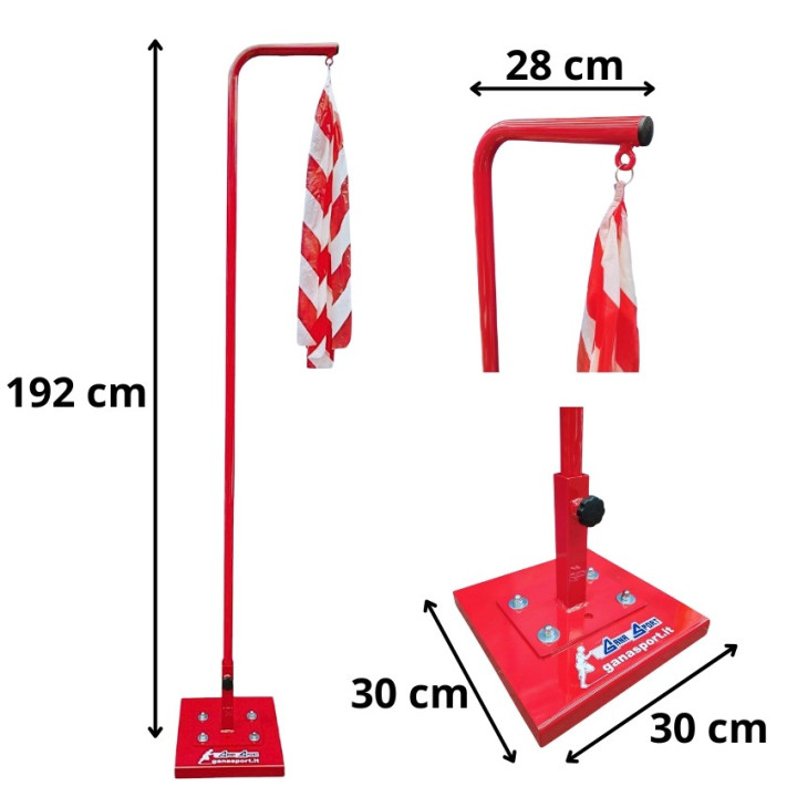 Tape wind indicator with base
