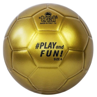 Trial Gold Soccer Ball Size 4 Gold - Non-Toxic Rubber Kids