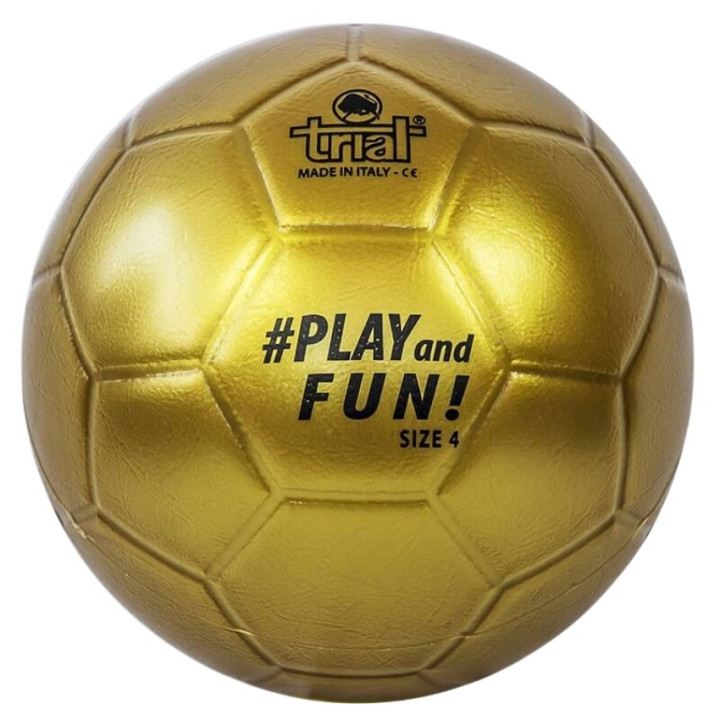 Trial Gold Soccer Ball Size 4 Gold - Non-Toxic Rubber Kids