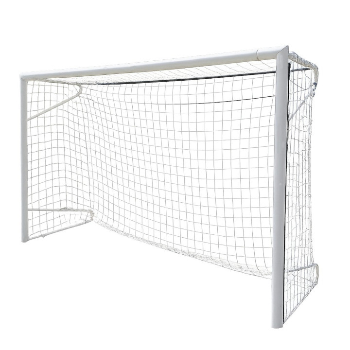 Single 3x2 meter steel soccer goal complete with net