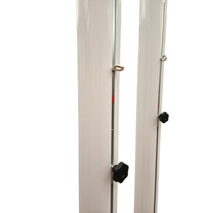 Single-pole aluminum competition volleyball system