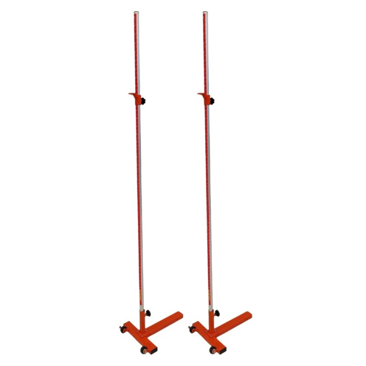 Coppia Ritti Salto in Alto in acciaio altezza regolabile 30 - 220 cm