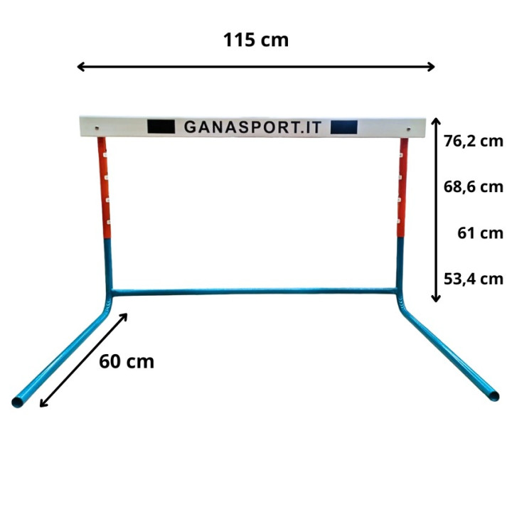 Ostacolo da allenamento graduabile 53,4-61-68,6-76,2 cm | GanaSport