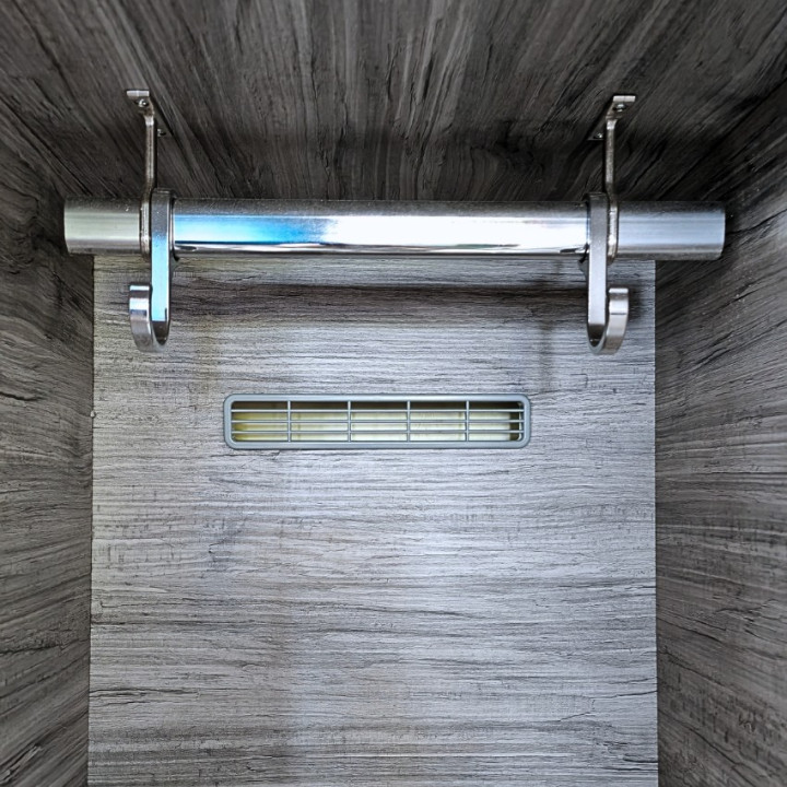 Gym wardrobe with 2 doors (2+1)