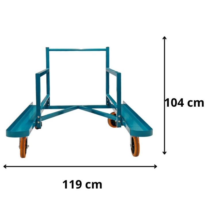 Carrello Porta Ostacoli per Atletica Leggera – 10 Ostacoli - 4 ruote