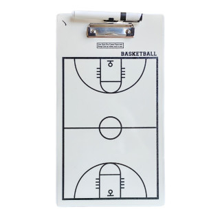 Lavagna Tattica Basket Vinex Coaches Clip Board Club – Acrilico, Cancellabile, con Pennarello