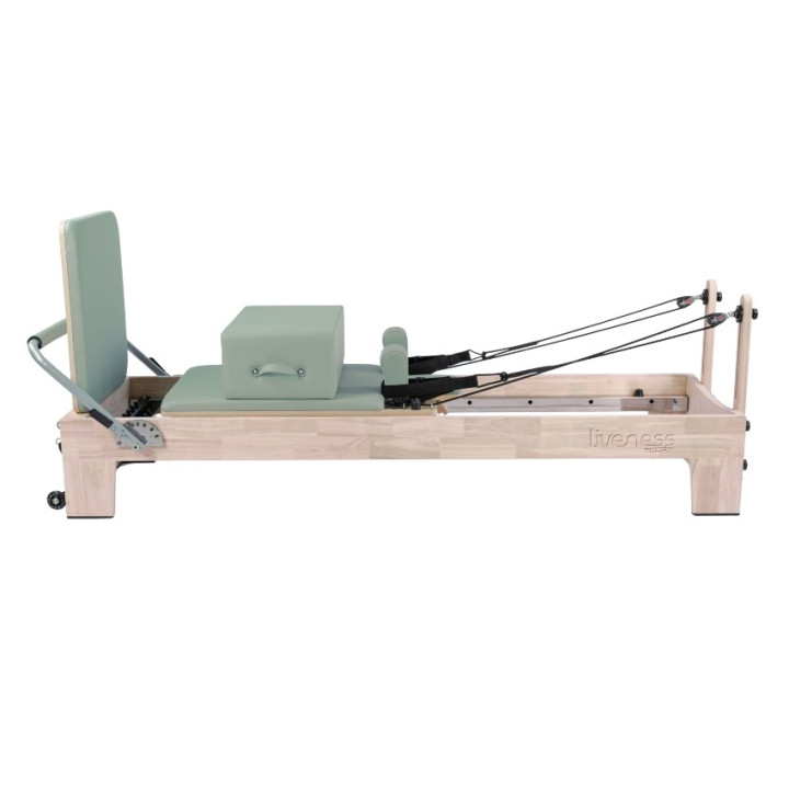 Reformer in legno di quercia naturale PTX 5000 Green Tea - Lifeness Toorx